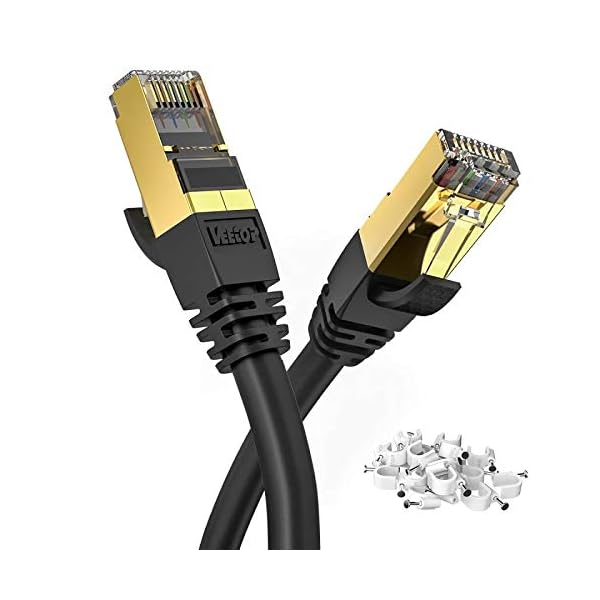 【送料無料】30m  CAT8 LANケーブル カテゴリ-8 超高速 防水 難燃 耐磨 耐候性 金ツメ RJ45コネク