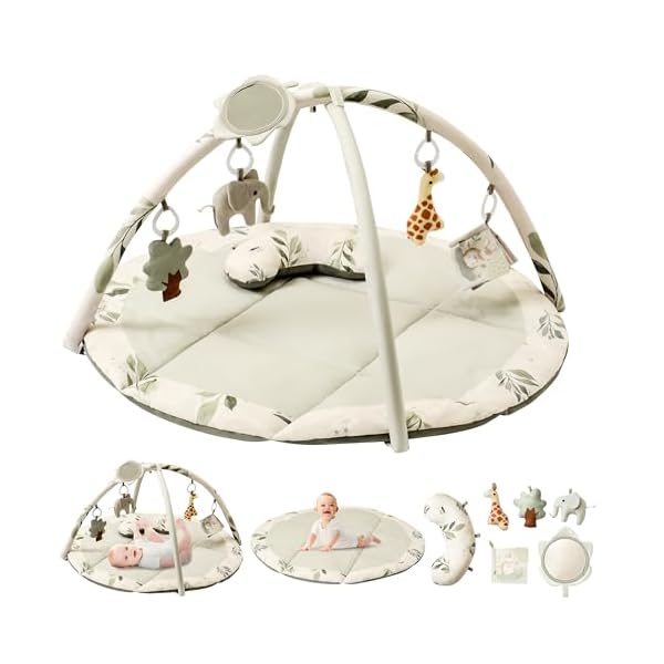 【貨物輸送無料】もの言う花体育館 プレイジム baby gym みどり児 新生児 プレイマット 手あそび メリー 0ヶ月 5ヶ月 1歳 知育手あそび 一般受け 生み出すこと祝い事 差し上げ物 みどり児向け体育館 (サルヴィア緑であること)