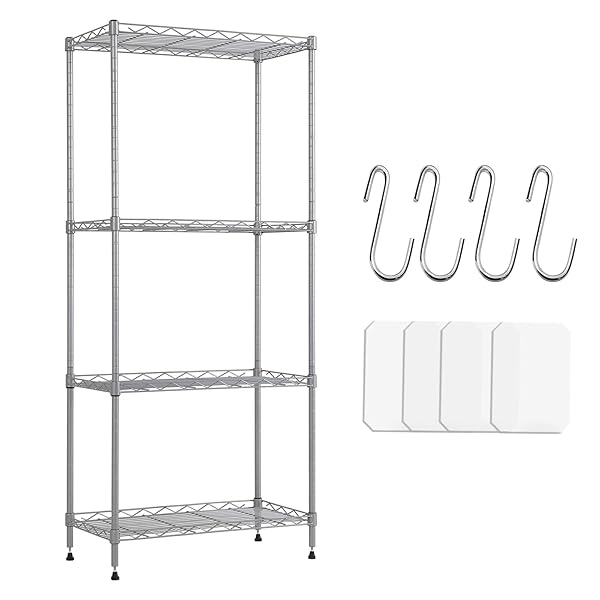 【送料無料】4段スチールラック 棚 メタルラック 耐荷重160kg 収納ラック 幅60×奥行40×高さ120c
