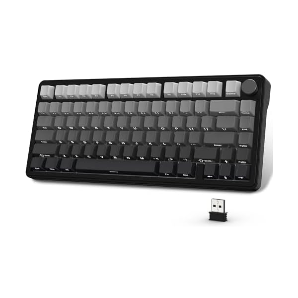 【送料無料】ATTACK SHARK x X85 ゲーミングキーボード メカニカルキーボード bluetooth ワイヤレス 無線 白翡翠スイッチ ガスケットマウント リニア サイド刻印彫刻PBTチェリーキーキャップ RGB ホットスワップ 5層サ｜ARストア　店
