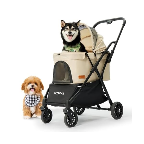 【貨物輸送無料】【ワンタッチ万有引力折畳式】 愛玩動物手押し車 小型犬 犬手押し車 中型犬 自動小銃折り畳み