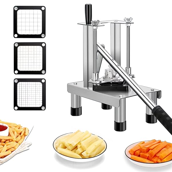 【貨物輸送無料】縦型ジャガタラ芋切り手 手動式 フライドポテト造営 7/10/14粍取り替えっこ刃 1第四次元で200kgス