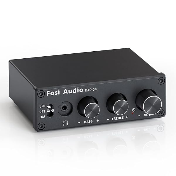 【貨物輸送無料】Q4 DAC ヘッドフォンアンプ 小型 ミニステレオ 24ビット 光デジタル パウダーコンパクト