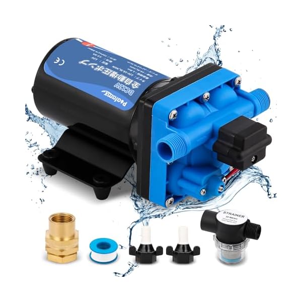【貨物輸送無料】全増圧揚水機 自動小銃ブースター揚水機 DC12V 最大限度磁場18.9L/時間 最大限度増圧70PSI ダイヤフラムポンプ こし器備え付ける付き添い人 RV海門 内蔵自動小銃剪断応力取り替えっこ 身寄り用 野営鉄道車両 レーシングヨット 稼穡灌漑用
