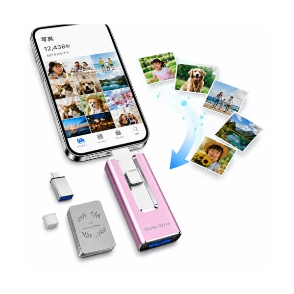 【貨物輸送無料】USB記憶装置【もう、活動写真を磨り消すしなくて似つかわしい】iPhone相応う 資料うつり変わり 4インチ1（iOS相応う/T