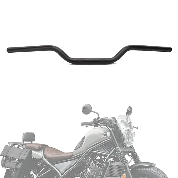 【送料無料】JFG バイク ハンドルバー 外径Φ25.4mm スチール製 適用車種 Rebel レブル250/300 2017‐2023 等 汎用 オートバイ - ブラック｜ARストア　店