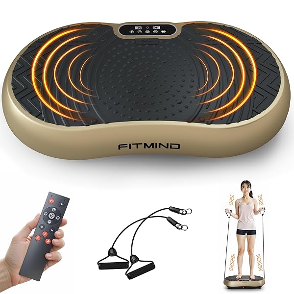 【送料無料】ブルブル振動マシン ブルブルマシン ダイエットマシン フィットネスマシン 9つの自動モード 99段階の振動 幅60cm リモコン付き ラテックスホース付き 静音 耐荷重120kg 日本語説明書(シャンパン・ゴールド)|ARストア 店