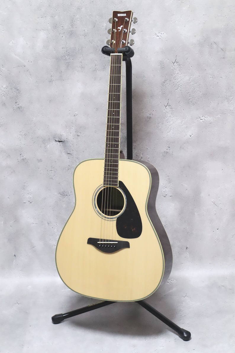 YAMAHA FG830 NT ヤマハ アコースティックギター ナチュラル 弦高調整サービス|アラバスタ ミュージック