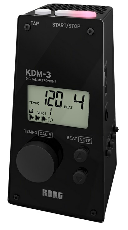 楽天市場】【送料無料】KORG 電子メトロノーム KDM-3-BK ブラック（黒