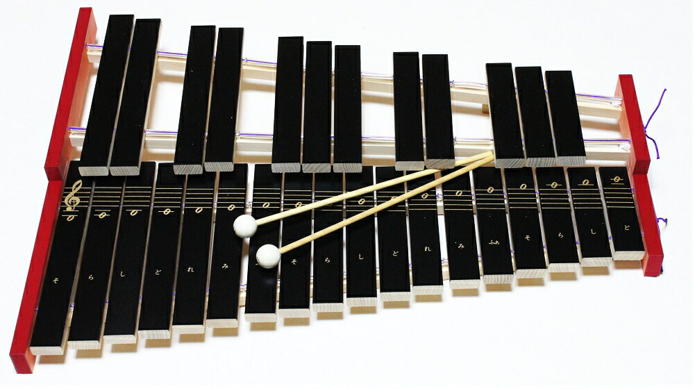 楽天市場】卓上木琴 半音付き No.181WA 全音 ゼンオン : 楽器