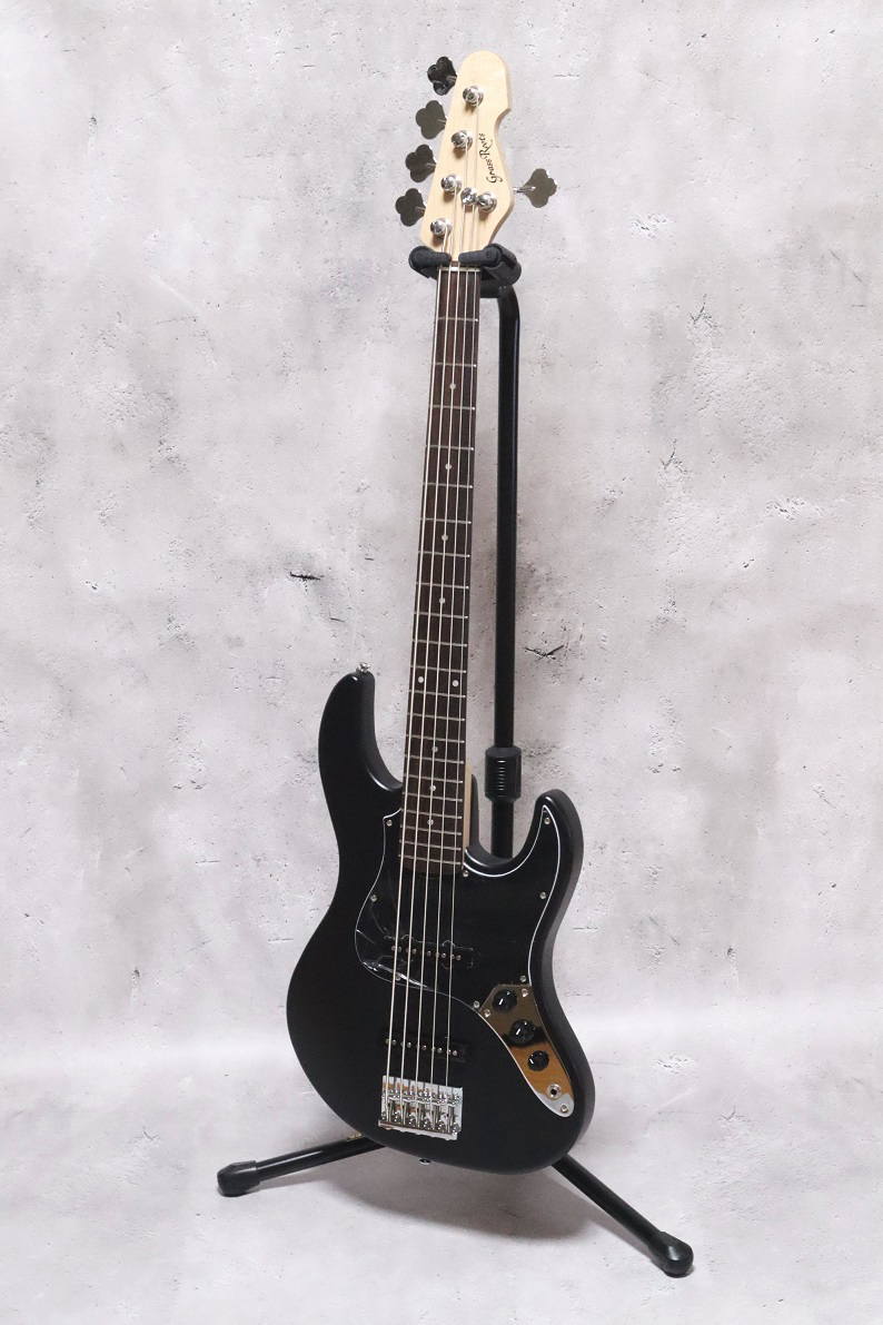 Grass Roots G-AMAZE-5-DX　Black Satin　AMAZE グラスルーツ　エレキベース　アメイズ　5弦ベース｜アラバスタ　ミュージック