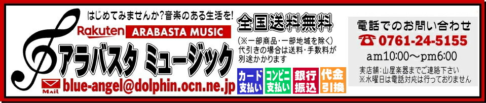 アラバスタ ミュージック:入手困難なレアなメーカーや人気商品を中心に販売!こだわりの楽器専門店