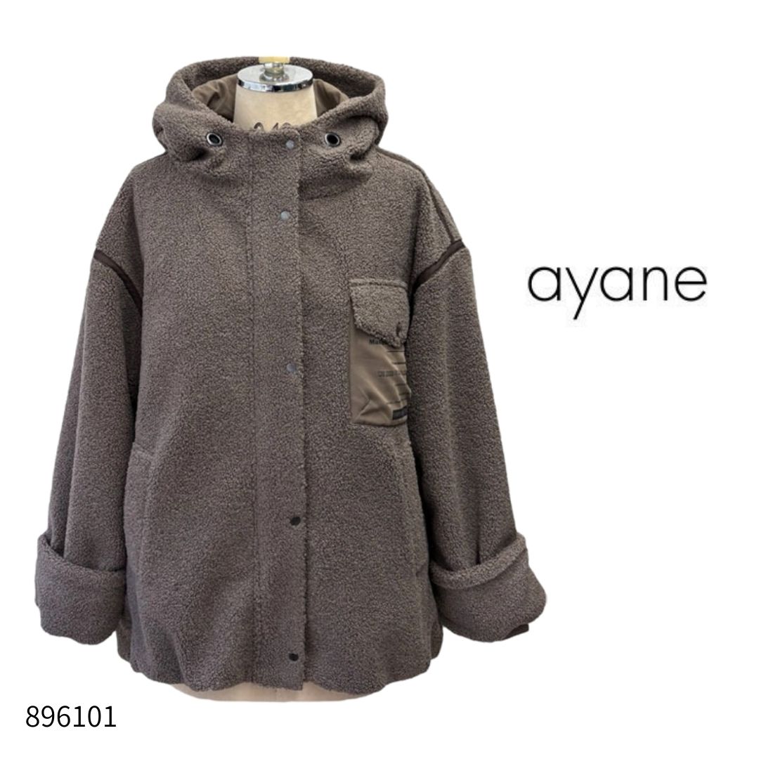楽天市場】ayane(アヤン）フーディー裏キルトボアブルゾン 896101 ボア