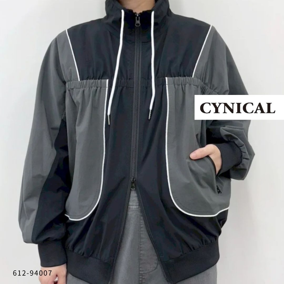 【30％OFF】CYNICAL ( シニカル )  【 612-94007 】ストレッチライトナイロンブルゾン 上衣 レディース 40代 50代 ナイロン 伸ばすこと 軽さ 羽織 体型覆いかぶせる 色彩設計 成年者 心地好い 窈窕たるレディース 秋冬