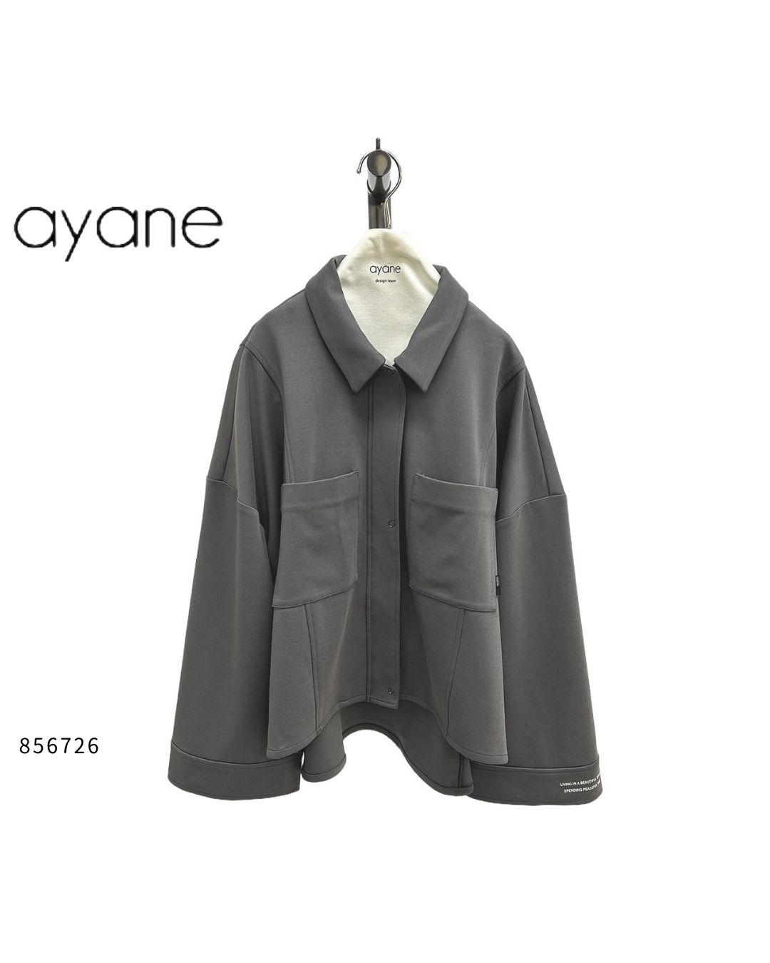 856726 ayane( アヤン ) 【 856726 】ポリエステルポンチブルゾン 雅びやか 今めかしい 上衣 秋冬 流行り物 雅びやか 分かりやすい 今めかしい アウター 今めかしい 心地好い フォーマル 座標 成年者うしろ帯 40代向け 流行り