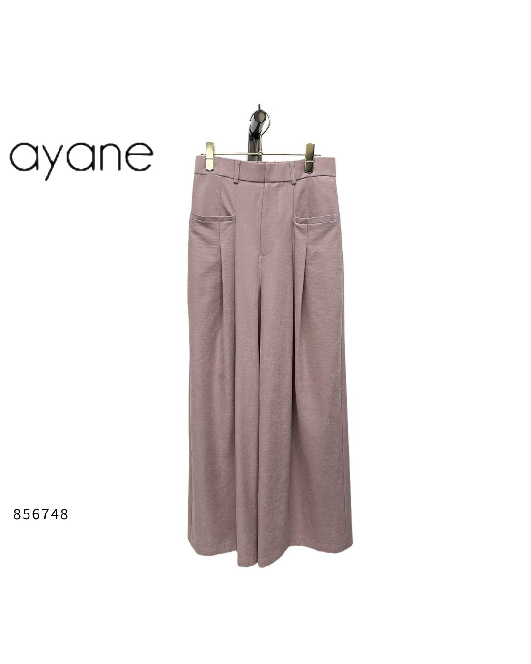 ayane( アヤン ) 【 856748 】スエード調ワイドパンツ エレガント ボトムス 40代向け ゆったり シック 秋冬 ファッション スタイリッシュ スムース素材 フレアパンツ 上品 シンプル カジュアル 大人女子 おしゃれ ルーズフィ｜ARABELLA