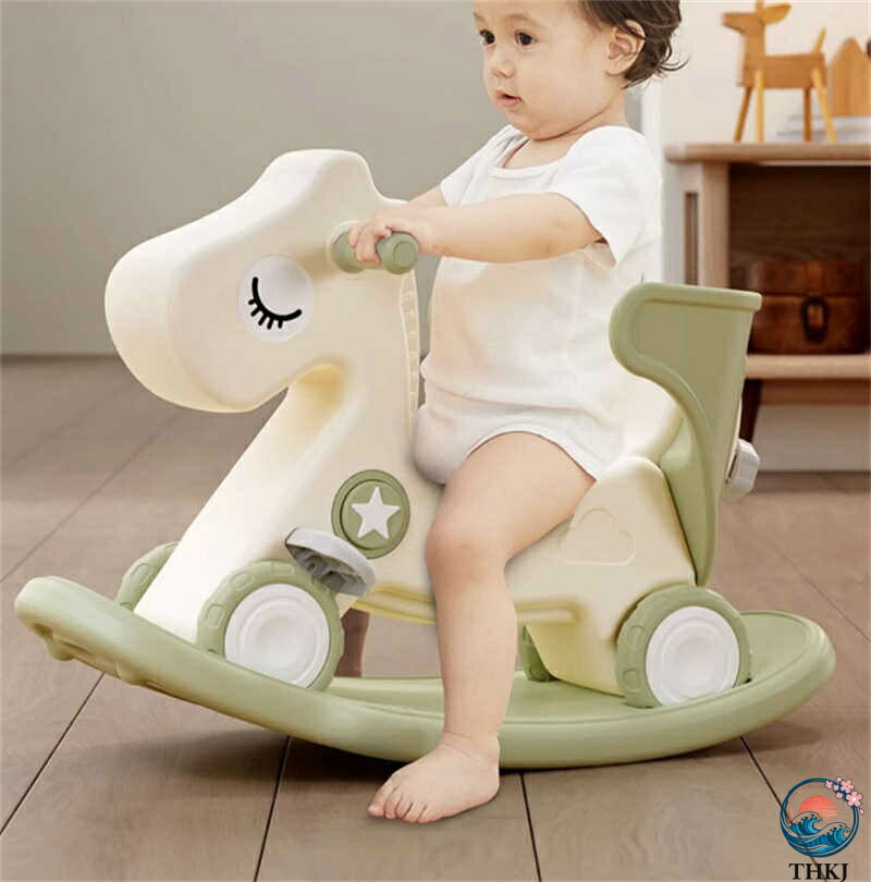 【全品2点で5%OFF】子供ロッキングホース 四輪車兼用 1-5歳子ども 乗り物おもちゃ バランスボード 足けり乗用玩具 馬 赤ちゃん 女の子 男の子 おしゃれ バランス 誕生日 プレゼント 出産祝い 幼児 家庭用 おもちゃ