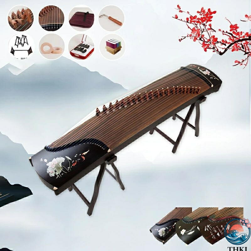 【全品2点で5%OFF】古筝 楽器　演奏 桐素材 手作り 高品質　プレゼント　誕生日　コンサート　初心者　大人　子ども　キッズ