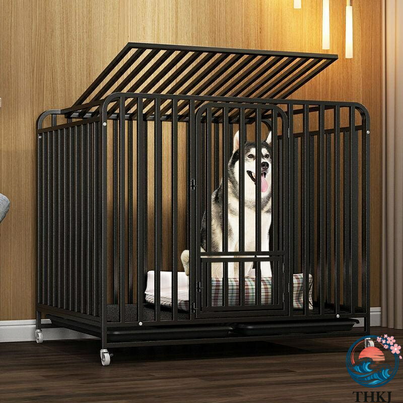 【全品5%ポイント】ペットケージ 鉄製 犬檻 犬小屋 ケージ ペットサークル ドッグケージ ペットフェンス 大型 中型犬用 ペット用品 ダブルドア 快適ケア|aragok