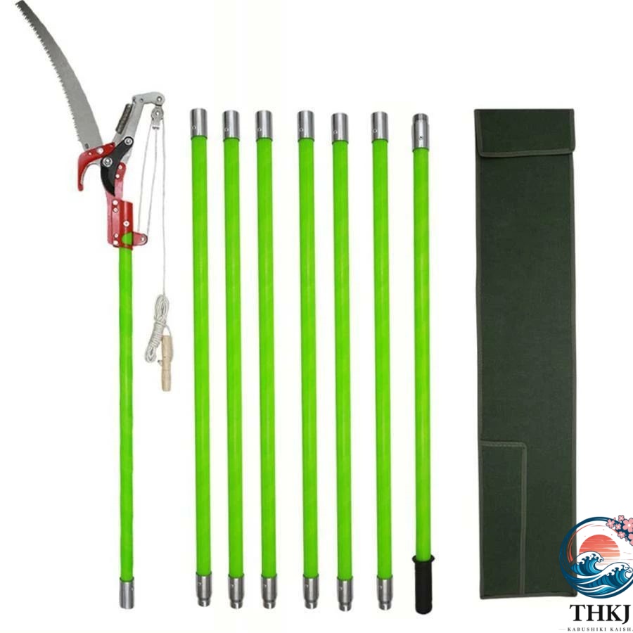 【全品2点で5%OFF】高枝切りバサミ ノコギリ付 組合式 8m6m5m 高枝切り鋏 剪定鋏 THKJ 高枝切りノコギリ付 軽量 耐久 枝切り 果樹剪定 園芸用はさみ 人気