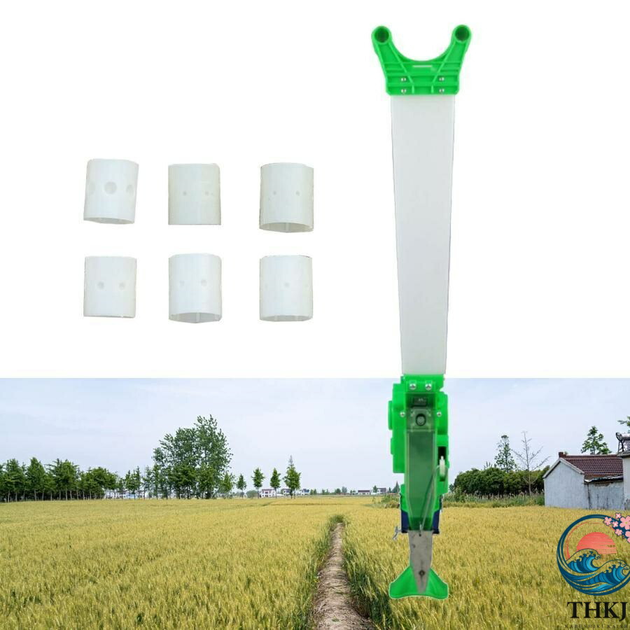 【全品2点で5%OFF】手動式種まき機 ハンドヘルドシーダー 播種ホイール付き小型種子プランター 播種深さ調節可能 携帯用レタス、ケール、大根、ほうれん草プランター
