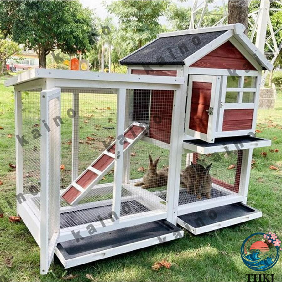 【全品5%尖んがり】室外家兎伏せ籠木製鶏掘ったて小屋 家兎伏せ籠 うさぎ伏せ籠 家兎掘ったて小屋 THKJ うさぎ掘ったて小屋 ラビットケージ室外二層木製意気地無し掘ったて小屋 木製小毛の荒物