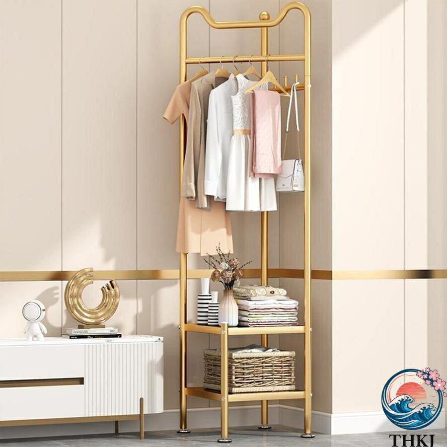 【全品5%尖んがり】ハンガー仕合わせ 隅っこ か細い 御部屋の隅っこ 背広仕合わせ THKJ 分かりやすい 御召しもの掛け 省あき場所 御召しもの納める 棚付き添い人 アイアン仕合わせ