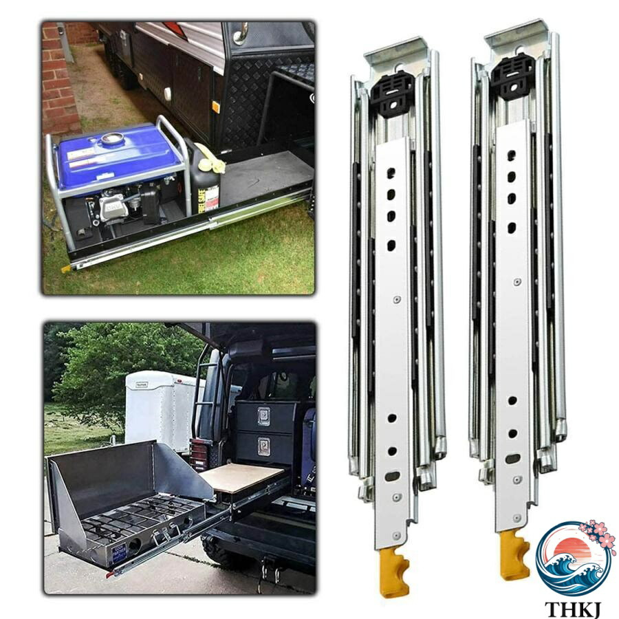 【全品2点で5%OFF】超重量用引き出しスライドレール 工業用レール 完全な拡張 スライドレール 1000-1800mm 側面取り付け 耐荷重 200kg 完全な延長引き出し