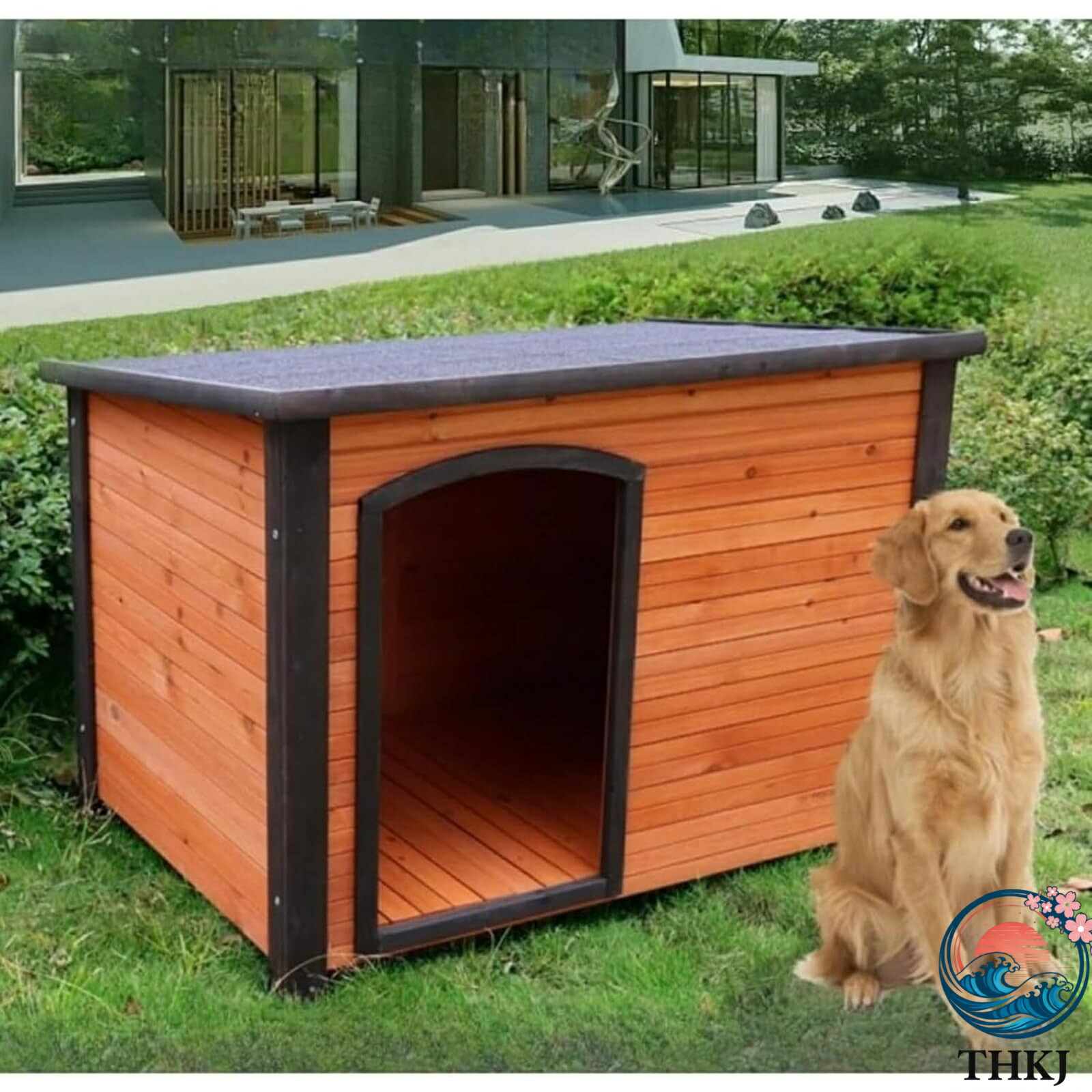【全品5%尖んがり】室外犬小 屋冬生あたたかい い大型犬 犬掘ったて小屋四 THKJ 季普遍性的 な室外防 雨愛玩動物 犬掘ったて小屋 木製犬掘ったて小屋 お取りつくろう飾り気の無い 好いたらしい世話をする 愛玩動物備品 一般受け