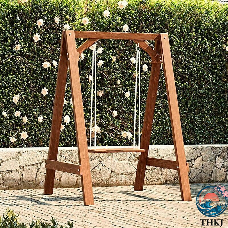【全品5%ポイント】木 スイング シート大人の吊りロッキングチェア 屋外ブランコセット パティオスイングチェア 子供大人用遊び 防水 屋外な木の|aragok