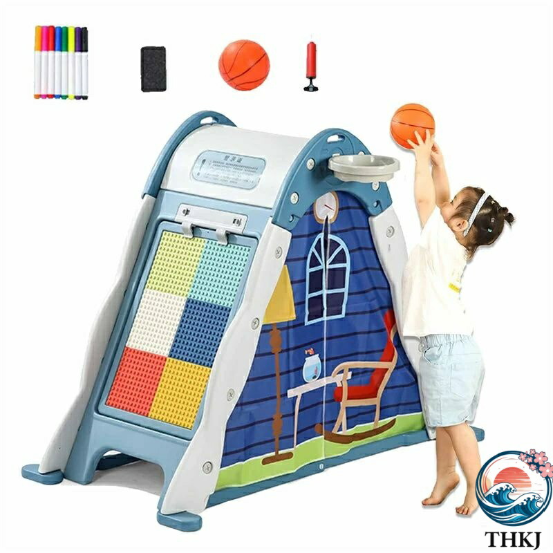 【全品5%尖んがり】5インチ1 多役立つこと 赤ちゃん用円蓋 篭球 ジャングルジム 室内赤ちゃん 室内遊具 THKJ キッズ 木上り勾配 積み木 お絵書きゲーム盤 赤ちゃん用 身寄り用