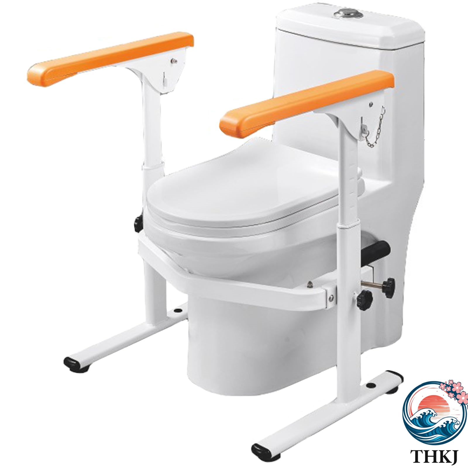 【全品5%ポイント】トイレ用手すり トイレ立ち上がり補助具 6段高さ調整可能 折り畳み式 高齢者用立ち上がり補助 転倒防止 安全補助 組立簡単 お風呂｜aragok
