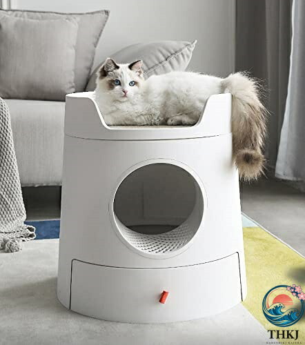 【全品5%尖んがり】猫 室内用便器 猫スクラッチャー付 城風 THKJ 上下2層 猫の巣 座布団付き添い人 猫室内用便器本体 抽き出し式の猫ト 省間隔文字 取り片づける申し合わせ 据え付ける飾り気の無い