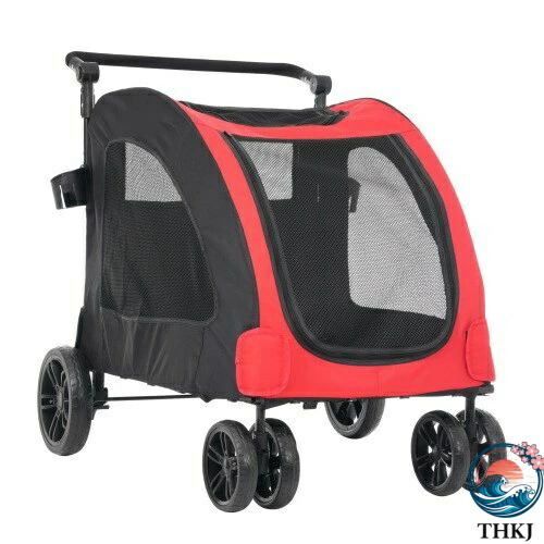 【全品5%尖んがり】【2025年新操作手順】 愛玩動物手押し車 耐荷重30 折りたたみ 多頭 中型犬 小型犬 猫 THKJ 軽さ 精神的な統合飾り気のない 物の具不必要 介護用 ドッグカート 犬 毛の荒物 ペ