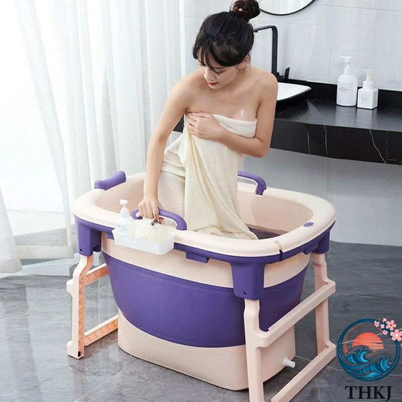 【全品2点で5%OFF】ポータブルバスタブ スパ浴槽 ポータブル浴槽 折り畳み浴槽 お風呂 コンパクトバスタブ 簡易露天風呂 断熱保温 簡単に組み立て 断熱蓋付