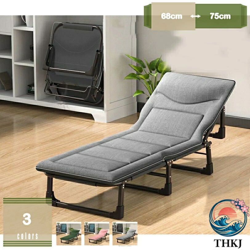 【全品5%尖んがり】一人掛け 折り畳み臥榻 パウダーコンパクト飾り気の無い臥榻 室内外兼用 THKJ アウトドア 難民キャンプ用のコット 納める助けになる 耐荷重 キャン 省あき場所