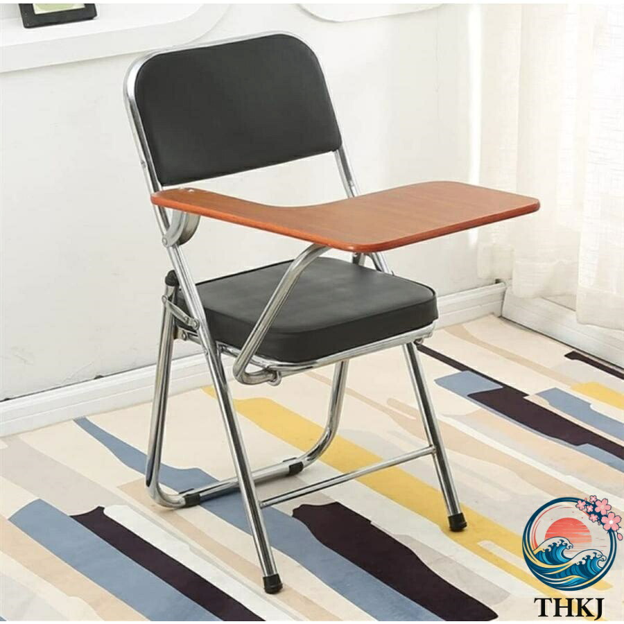 【全品2点で5%OFF】テーブル付きチェア 折りたたみ椅子オフィス椅子オフィスチェア 組立必要なし チェアタブレットアームチェア軽量 コンパクト 収納 会議