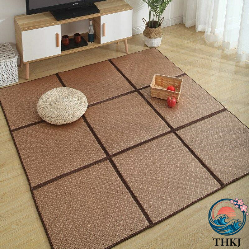 【全品2点で5%OFF】4タイプ 籐マット置き畳 ユニット 畳 和モダン水拭きできる ユニット畳 THKJ 180*240cm 汚れにくい 水に強い ポリプロピレン 軽量 和モダ