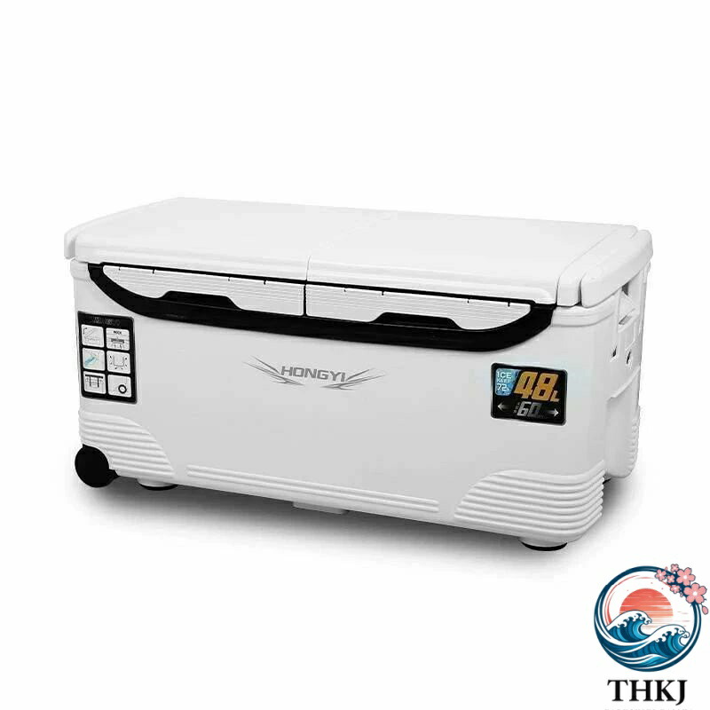 【全品5%尖んがり】御釣り用冷房装置ボックス席 大電気容量32 70L 座れる手ごわいマッスルボディ 雨合羽 断熱材  手持ち部分 水栓 肩胴締め キャスター付き添い人 御釣り 保冷