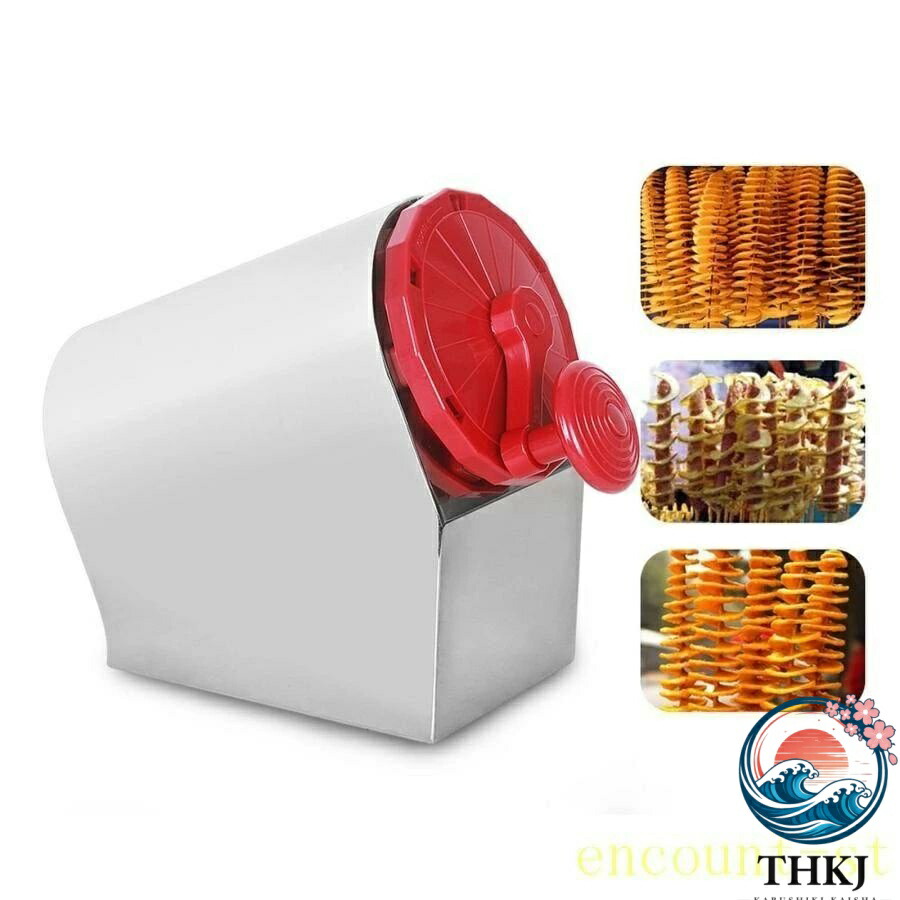 【全品2点で5%OFF】スパイラルポテトカッター 手動ツイストポテトチップススライサー串 手動トルネードポテトスライサー トルネードチップス フライドポテ