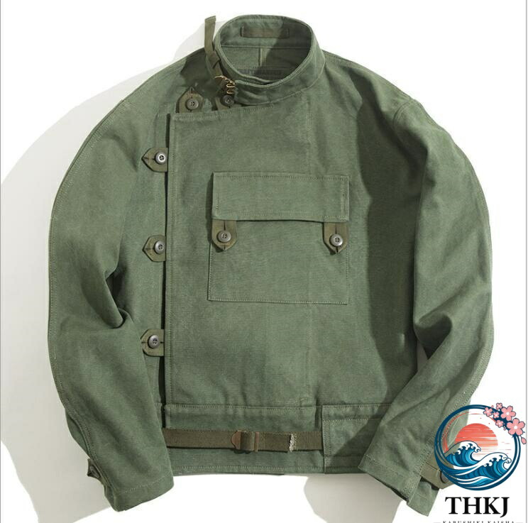 【全品5%ポイント】メンズ ジャケット ミリタリー キャンバス アウター スウェーデン軍 復刻 モーターサイクルジャケット 春秋 カーキ ミリタリージャケ|aragok