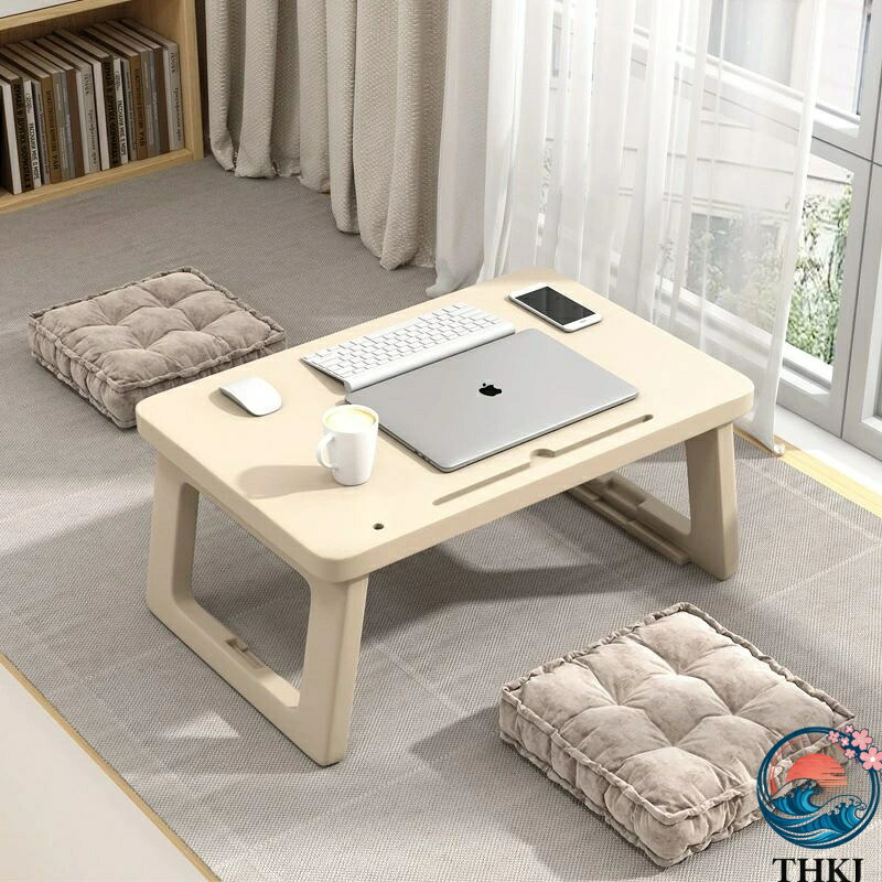【全品2点で5%OFF】臥榻小 さな机浮 き窓折り 畳み机怠 け者パソ コン机家 庭用分かりやすい THKJ 寮学習者学 習筆記机 一般受け おすすめ 使い分かりやすい 一般受け おすすめ クリーム光です-マーズ・グリーンです