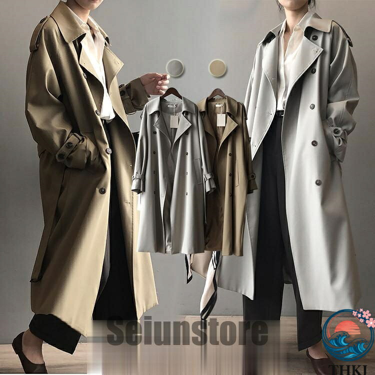 【全品2点で5%OFF】レディース コート トレンチコート シンプル 通勤 着やすい