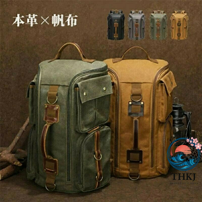 【全品5%尖んがり】本革 キャンヴァス 御前上等雨合羽帆布 帆布 メンズ 男女兼用 通学通い THKJ 旅する 出張 A4大きさ 書きもの鞄 マイコン御徒面子 銀輪鞄 4色選 実