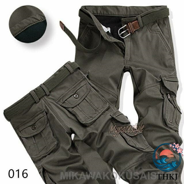 【全品5%尖んがり】カーゴパンツ メンズ 裏ボア付き添い人 保温 防風 防寒 ロング 細工物ズボン下 THKJ 衣嚢数多い やり方ズボン やり方服 欧米風 ミリタリー アウトドア
