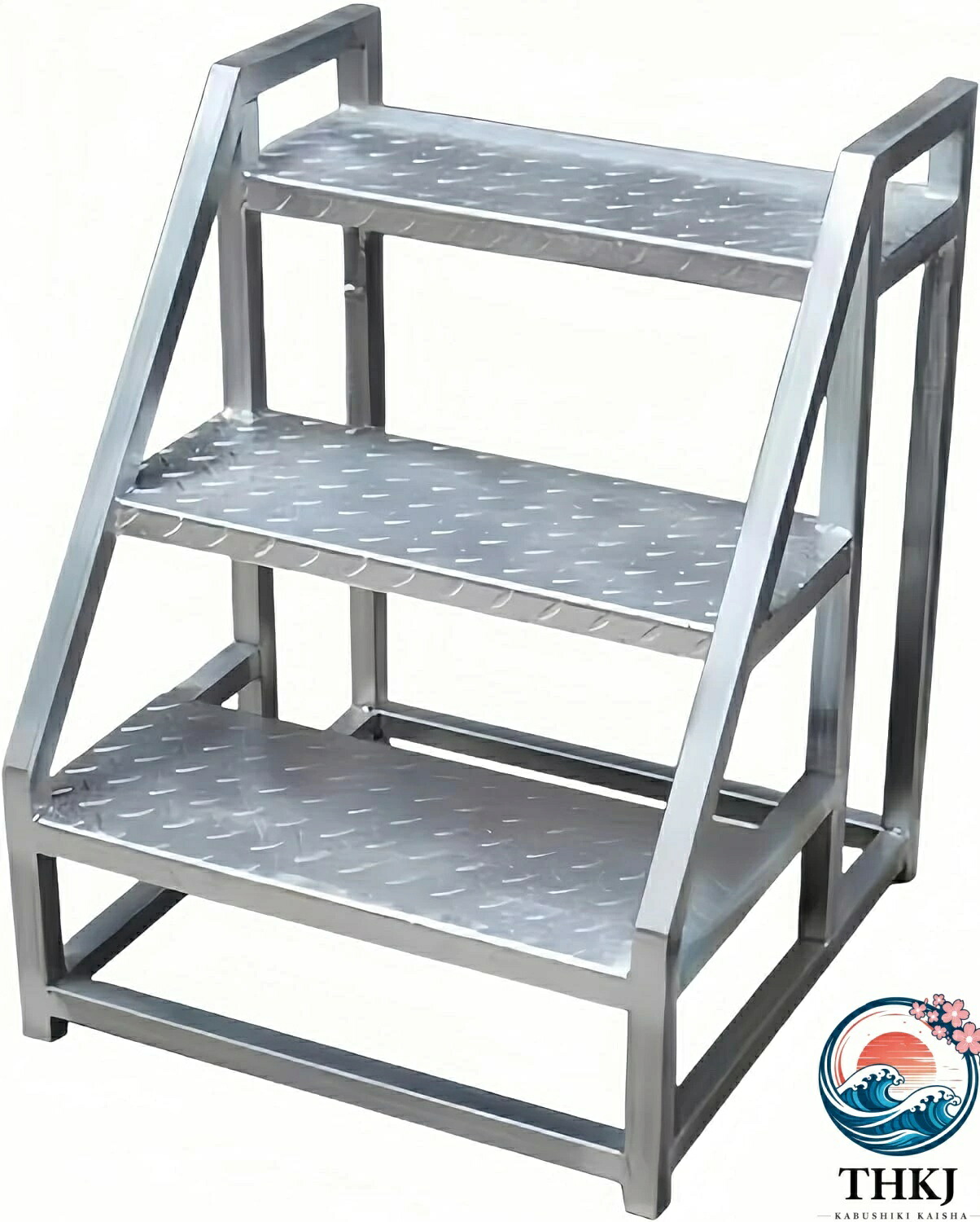 【全品5%ポイント】踏み台 3ステップ屋外はしごスツール 階段 はしご 踏台 家庭用階段 防水性 日焼け防止性 耐腐食性 滑り止めの質感 手すり両側|aragok