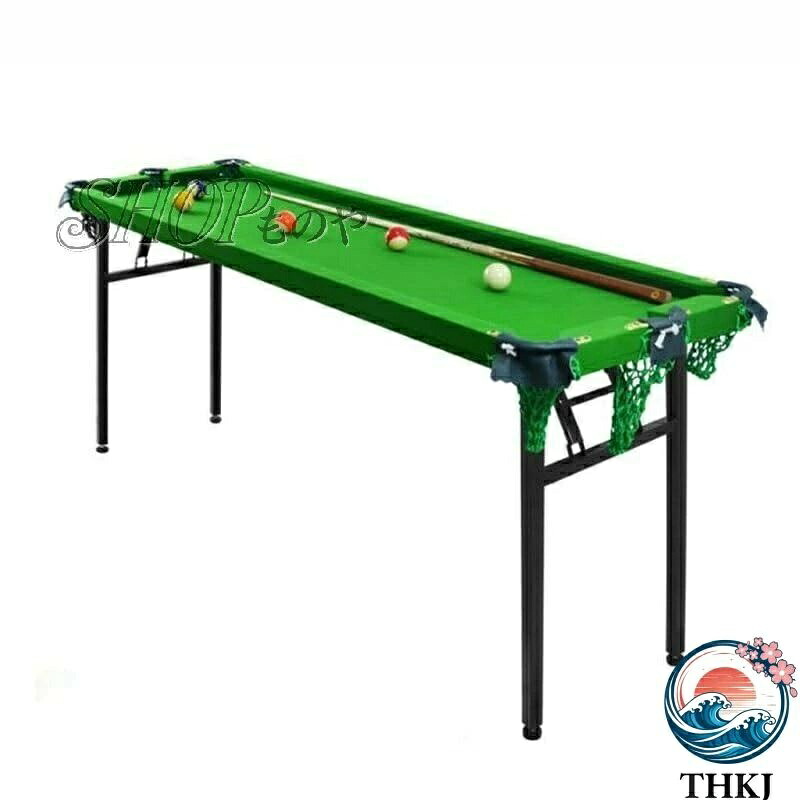 【全品2点で5%OFF】プロのトレーニングビリヤード台、折りたたみ式ビリヤード台セット、子供用ビリヤード台、初心者がキュー、ボール、グローブ、チョーク、サンドペーパーで練習できる6穴ホームトレーニングビリヤードテーブル
