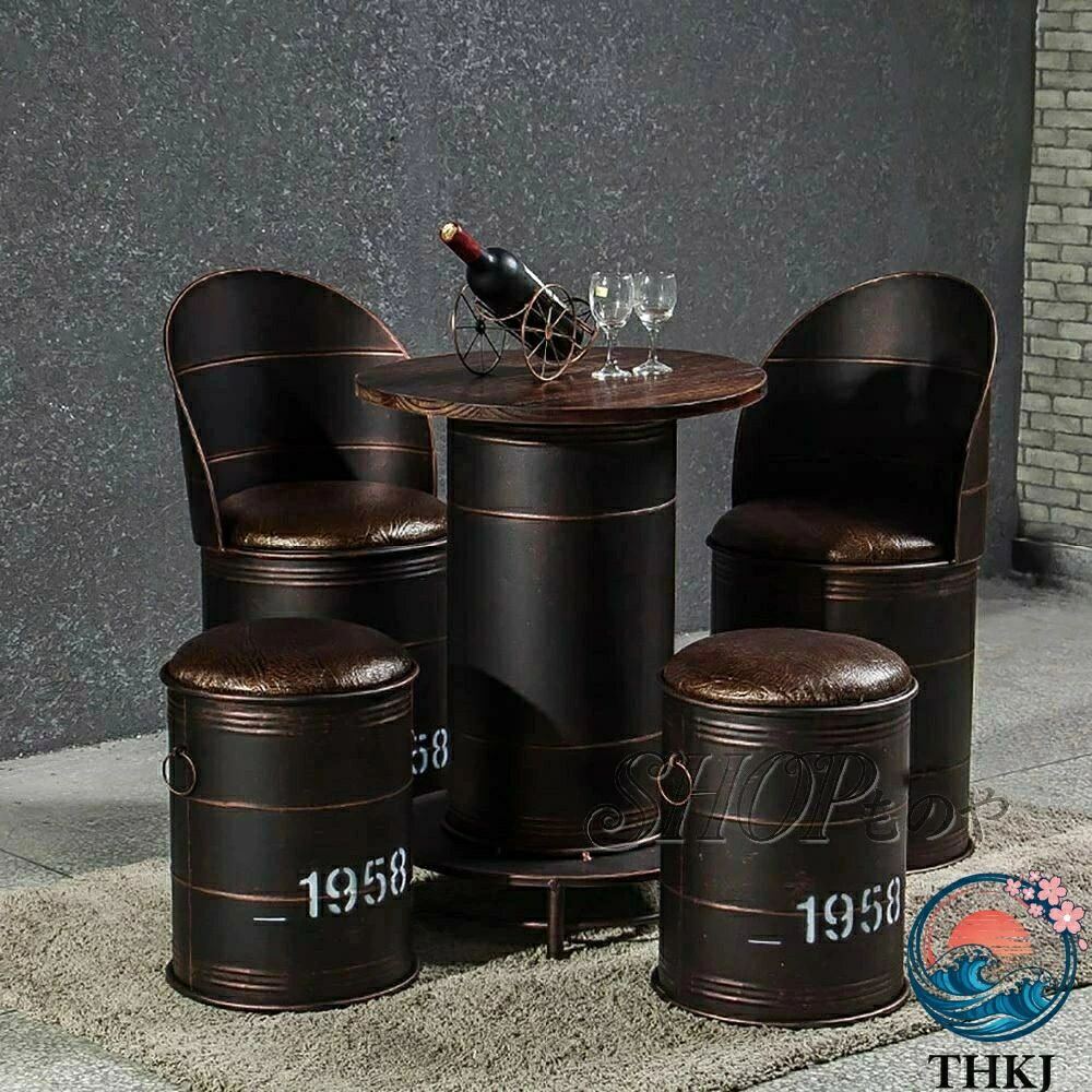 【全品5%尖んがり】バーレトロスーツ ヨーロッパの赤ちょうちん一覧表と腰かけ ドラム缶ズボン下 点仕掛ける 鍛鉄製レ トロはたご屋 THKJ ダストリ アルスタ