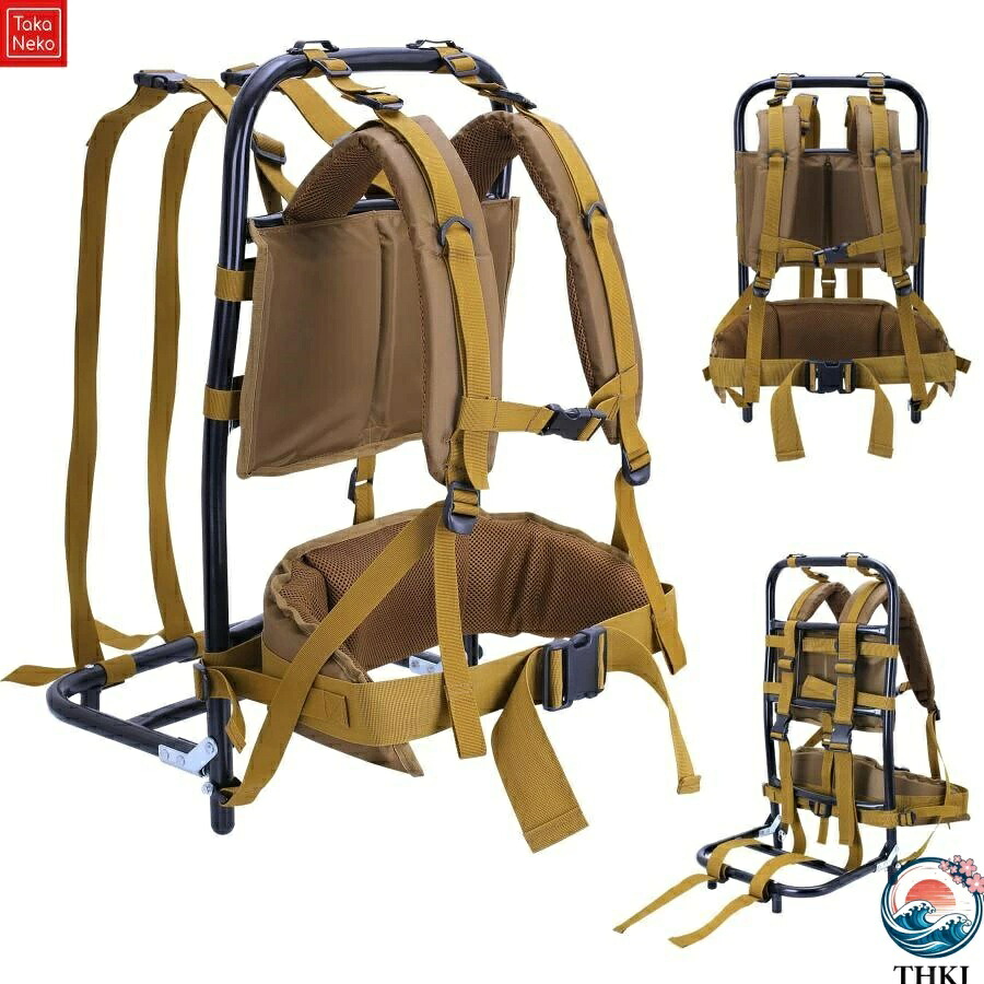 【全品5%尖んがり】超掛け目75kg 背負子 持ちはこび 軽さ 背負うかばい立て具 THKJ 背負い子 背負投 つり銭や山登りに適する 背負い持ち しょいこ 折りたたみ能力のある 一般受け