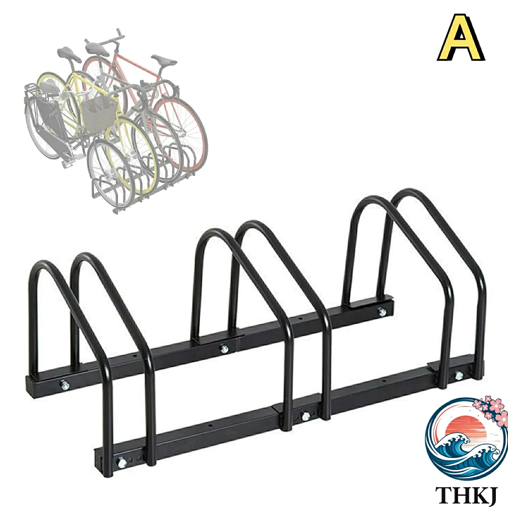 【全品2点で5%OFF】自転車 スタンド 倒れない 3~6台置き サイクルスタンド 自転車置き場 屋外 自転車ラック キックスタンド 自動二輪 縦置き 掛置き 駐輪スタンド バイクスタンド ロードバイク マウンテンバイク ディスプレイスタンド 連結可能 3台用